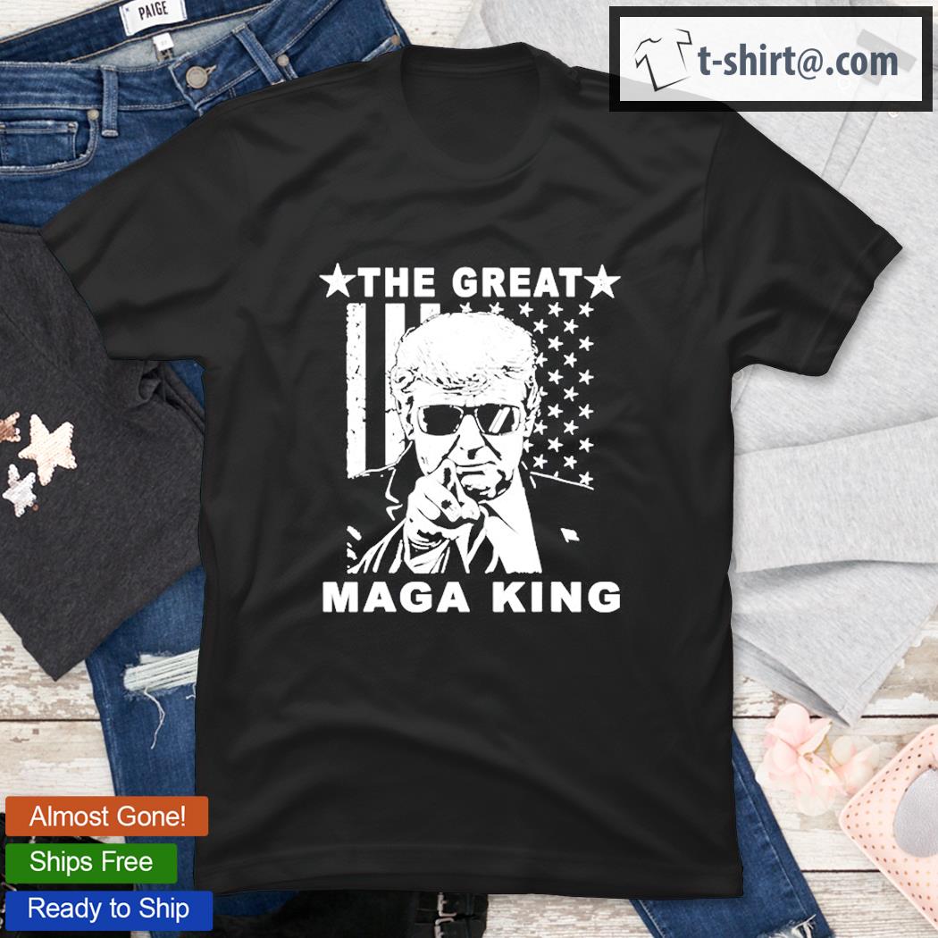 Vintage Old The Great Maga King Ultra Maga Patriotic On Back T-Shirt