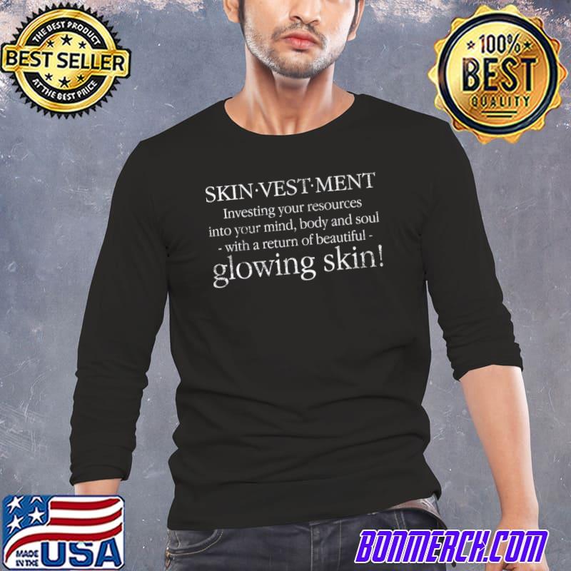Vintage Skinvestment Skincare Pun Esthetician Skincare Premium T-Shirt