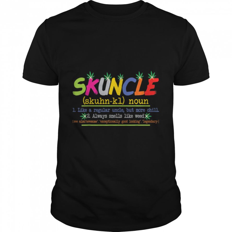 Vintage Skuncle Definition Weed Smoker Marijuana Cannabis T Shirt B09W8L4S92