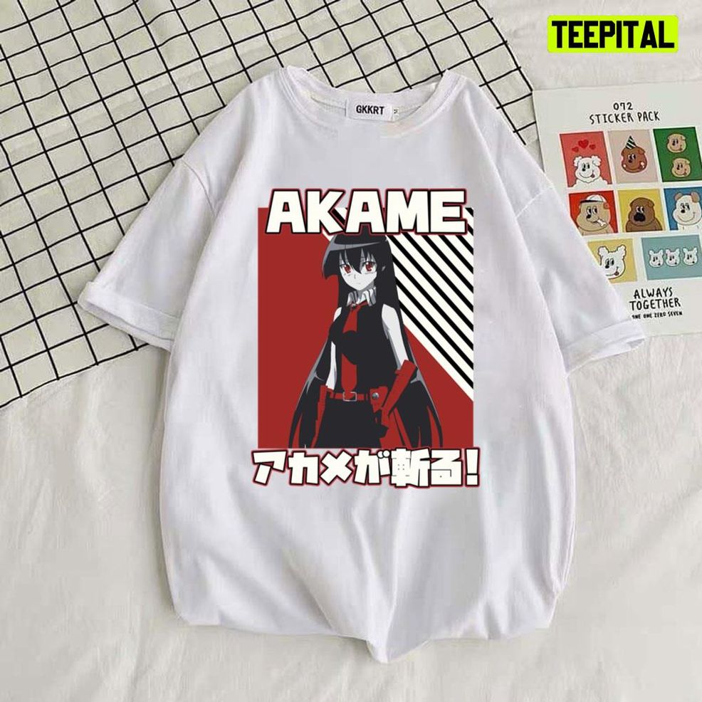 Vintage Style Akame Ga Kill Manga Unisex T Shirt