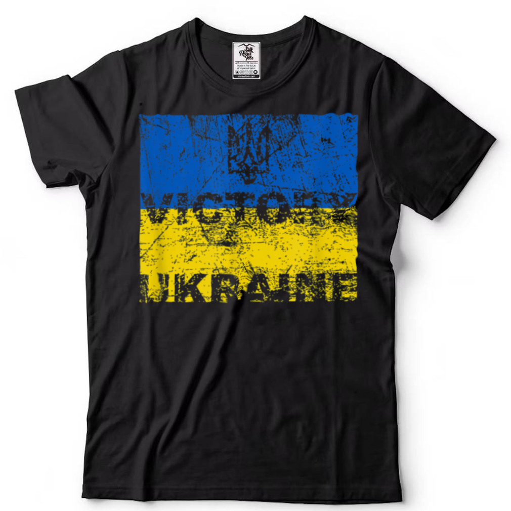 Vintage Victory for Ukraine Flag Symbol T Shirt