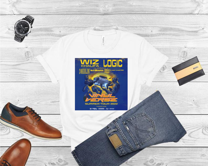 Vinyl Verse Tour 2022 Music Concert Wiz Khalifa & Logic T Shirt