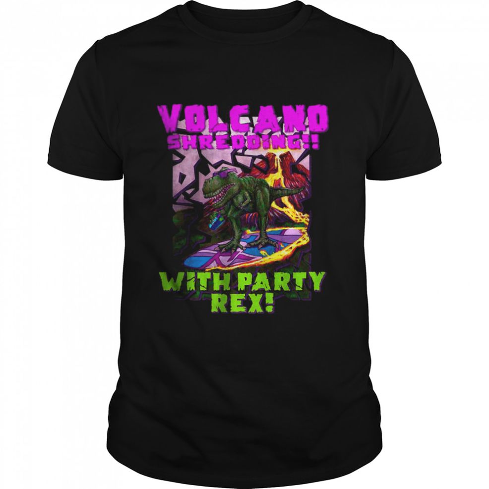 Volcano Surfing Party Rex T Shirt