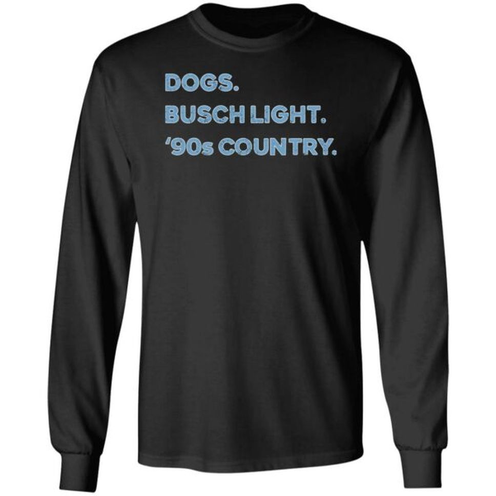 Whiskey Riff Shop Dogs Busch Light '90S Country Shirt