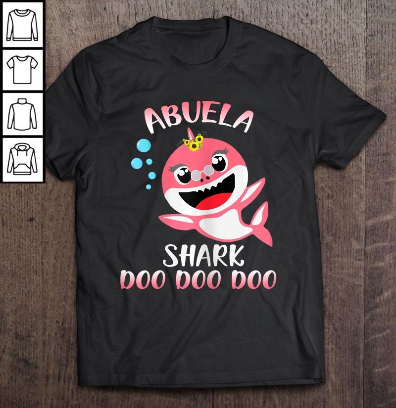 womens abuela shark doo doo shirt matching family shark TShirt