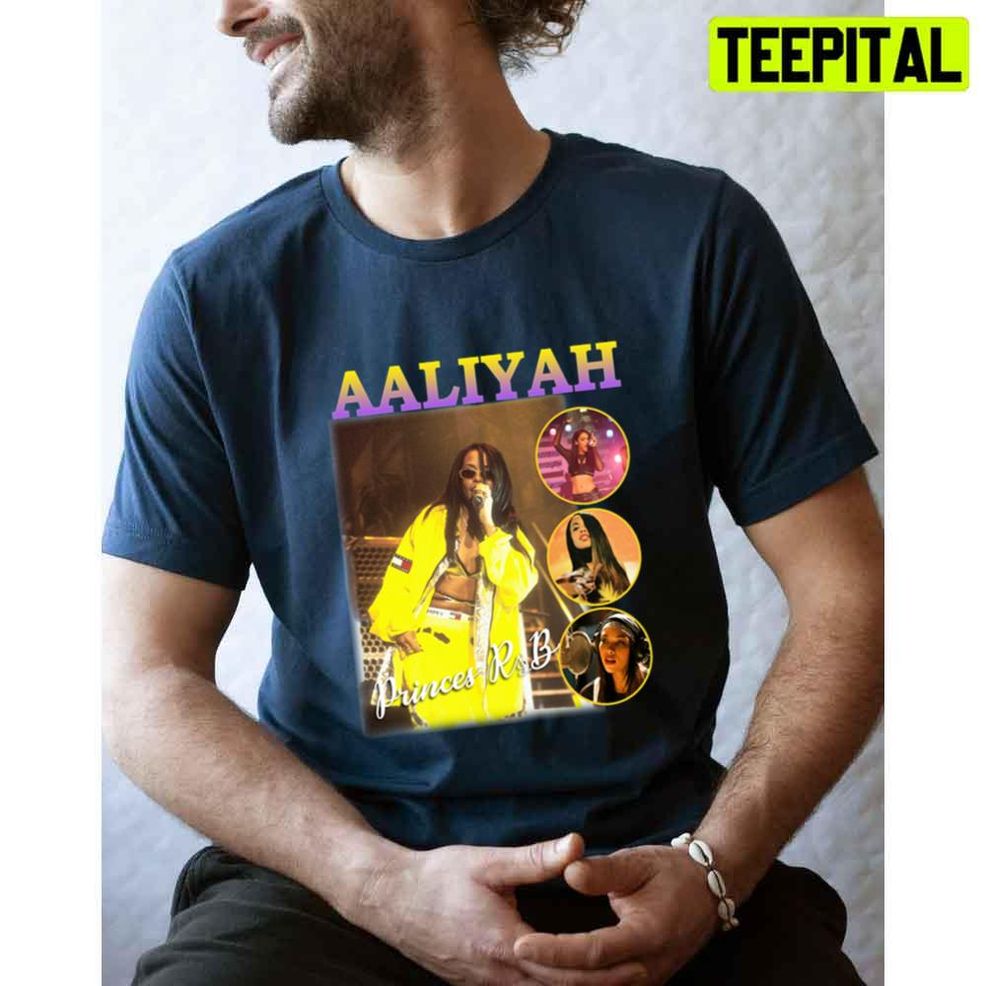 Yellow Vintage Princes R&b Aaliyah Unisex T Shirt
