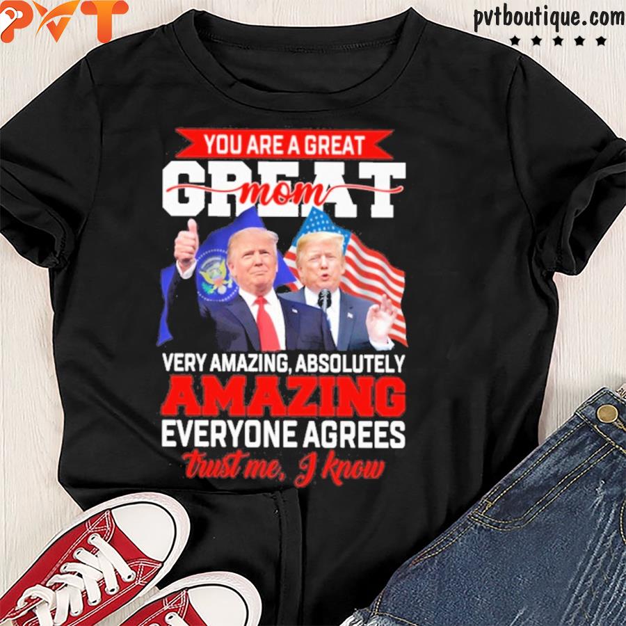 you are a greart great mom very amazing absolutely amazing everyone agrees trust me know shirt