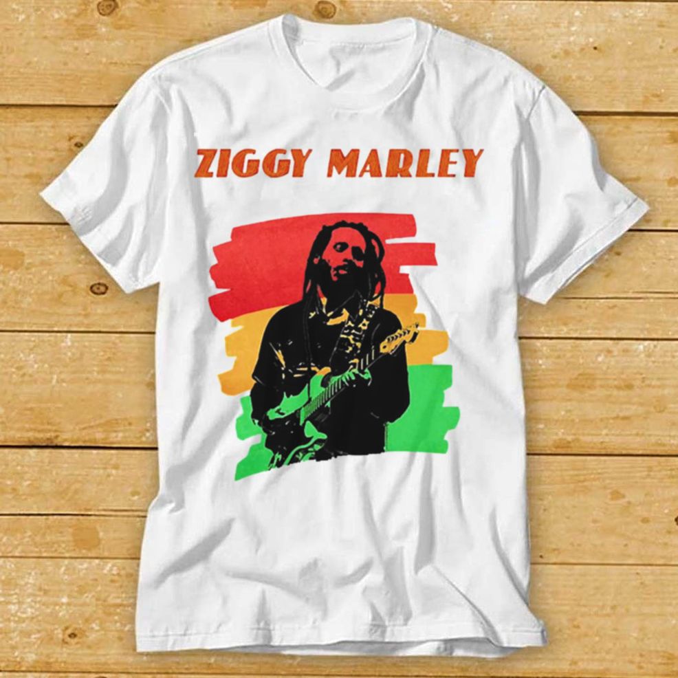 Ziggy Marley Official Merchandise Red Green Gold Shirt