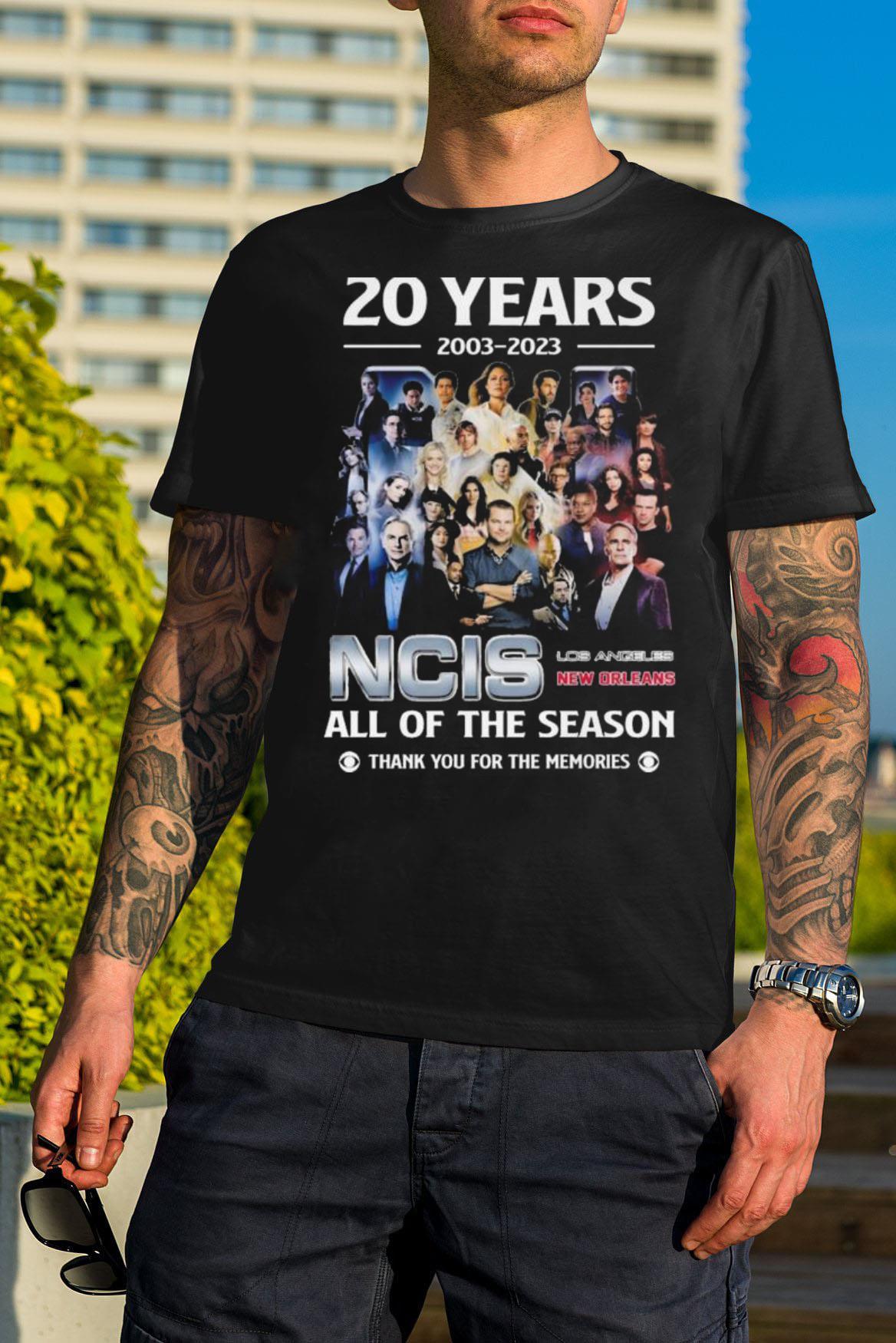 20 years 2003 2023 NCIS Los Angeles New Orleans All of the Season shirt