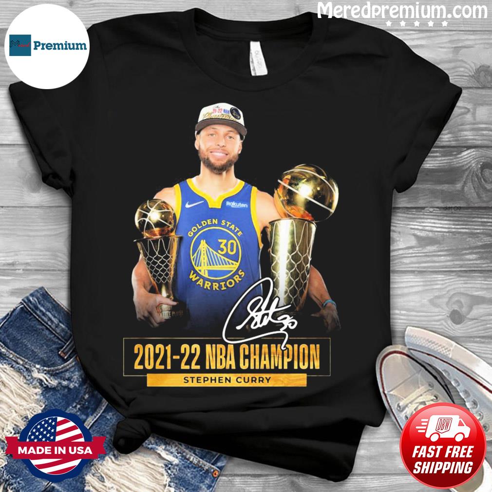 2021-22 NBA Finals Champions Stephen Curry Signatures Shirt