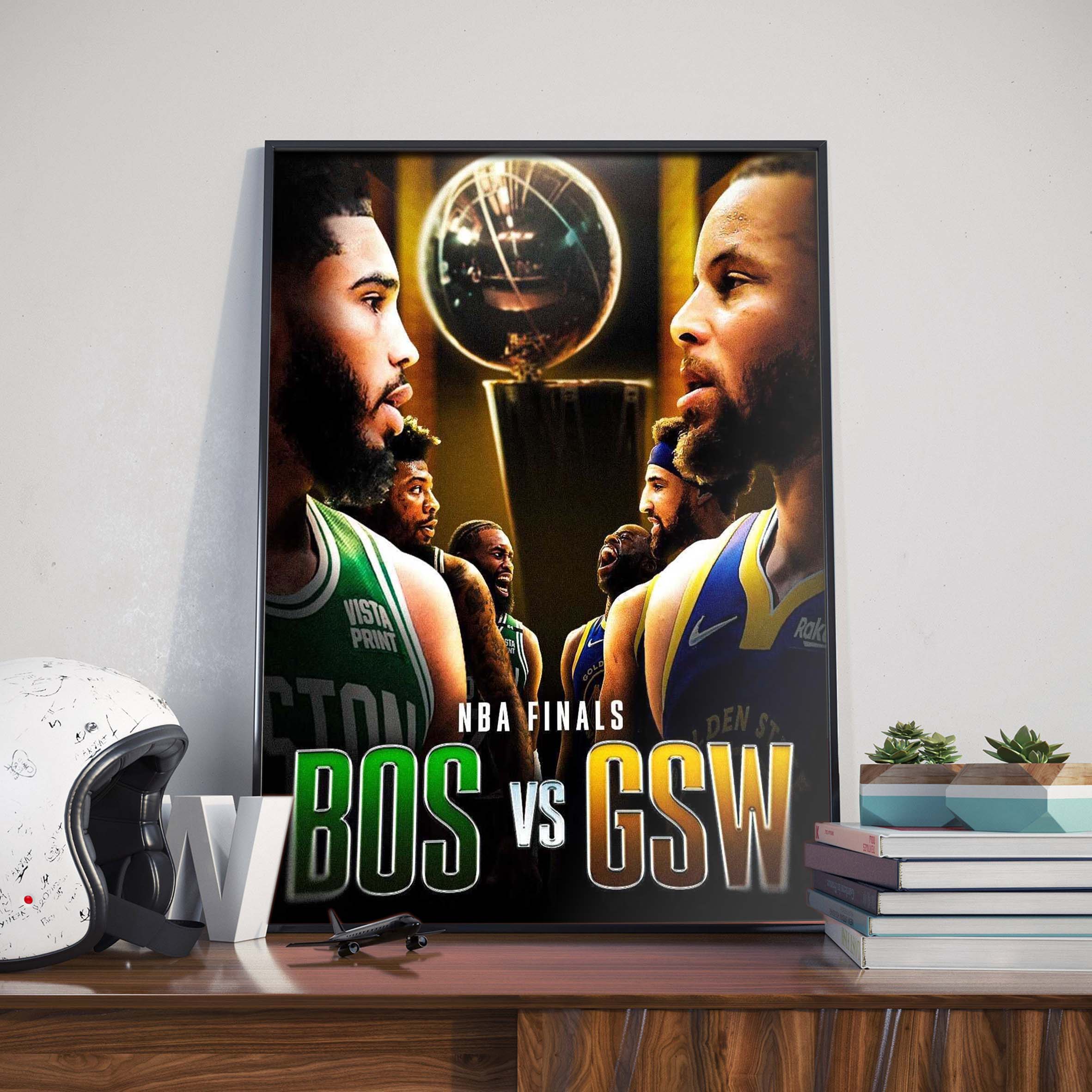 2022 NBA Finals Boston Celtics x Golden State Warriors Home Decor Poster Canvas