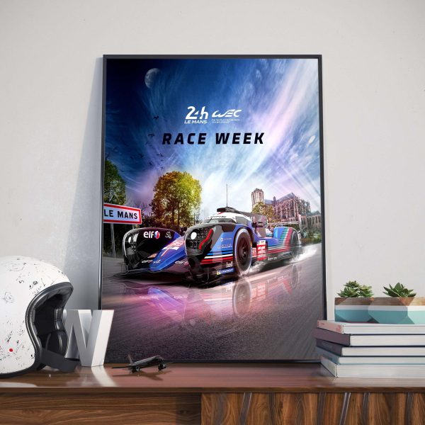 24 Hours of Le Mans FIA World Endurance Championship FIAWEC Race Week Home Decor Poster Canvas