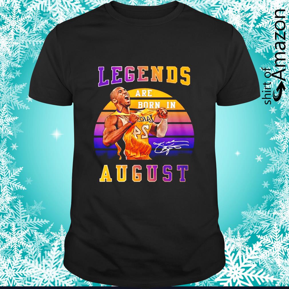 24 Kobe Bryant Legends are born in August signature vintage shirt