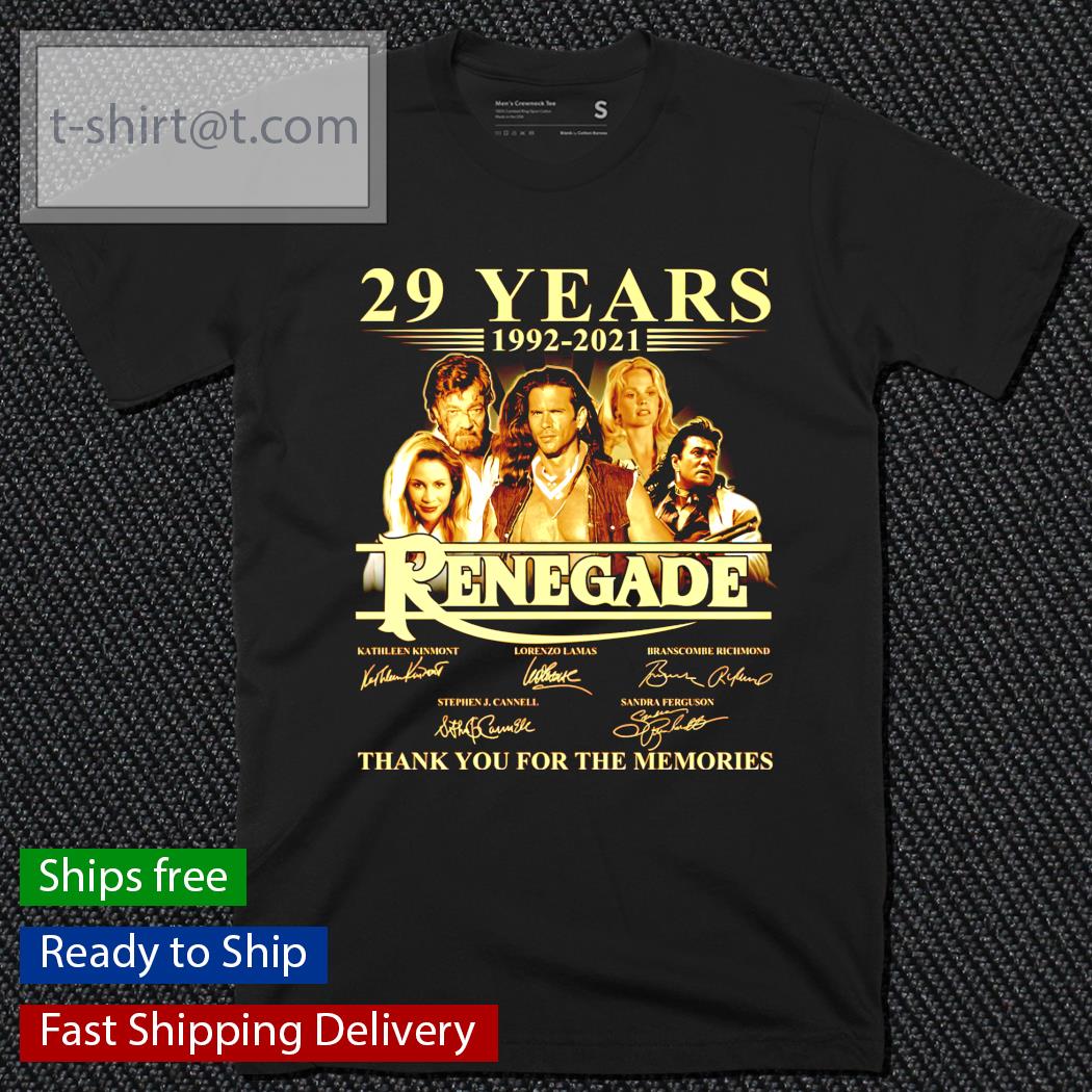 29 years 1992-2021 Renegade signature shirt