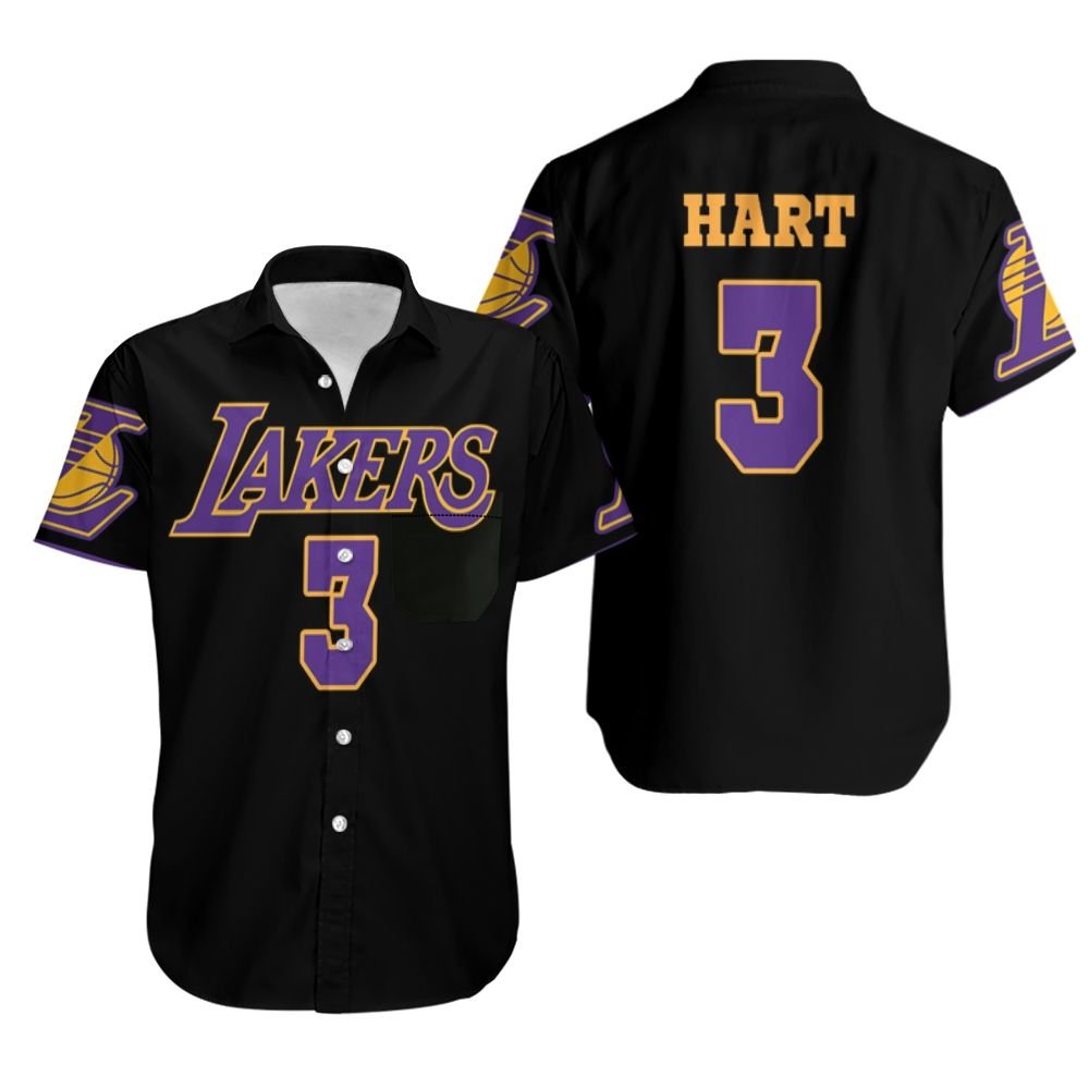 3 Josh Hart Lakers Jersey Inspired Style Hawaiian Shirt