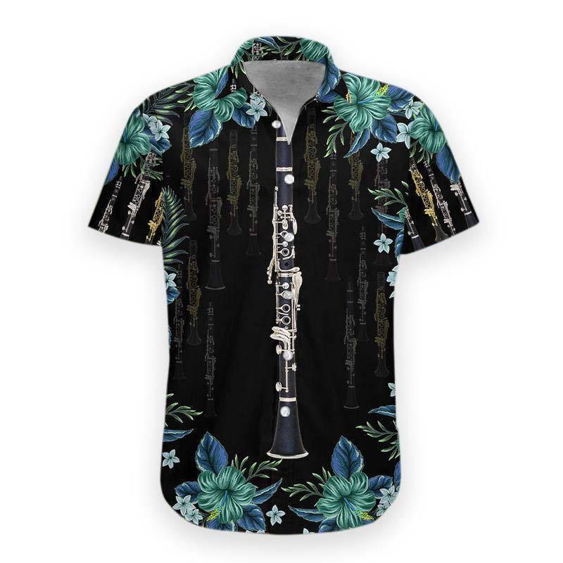 3D Clarinet Hawaii Shirt