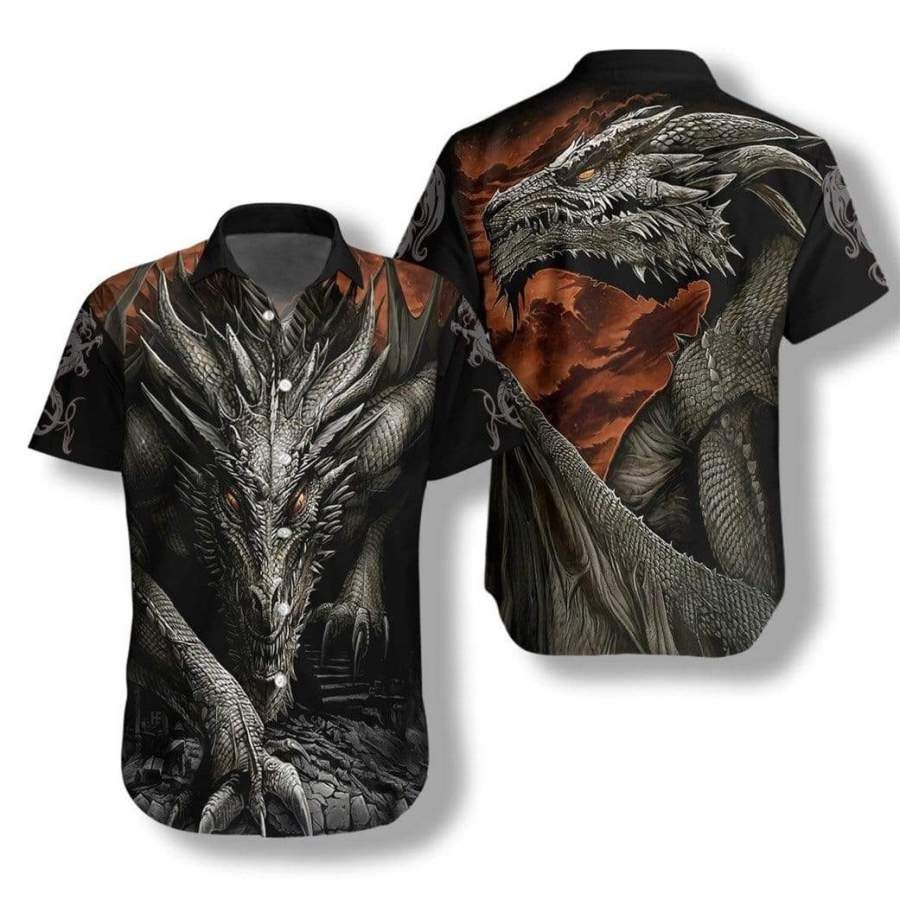 3d Tattoo Dragon Hawaiian Aloha Shirts #v