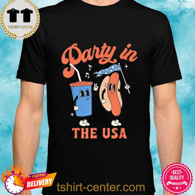 4th of july for hotdog lover party in the usa shirt