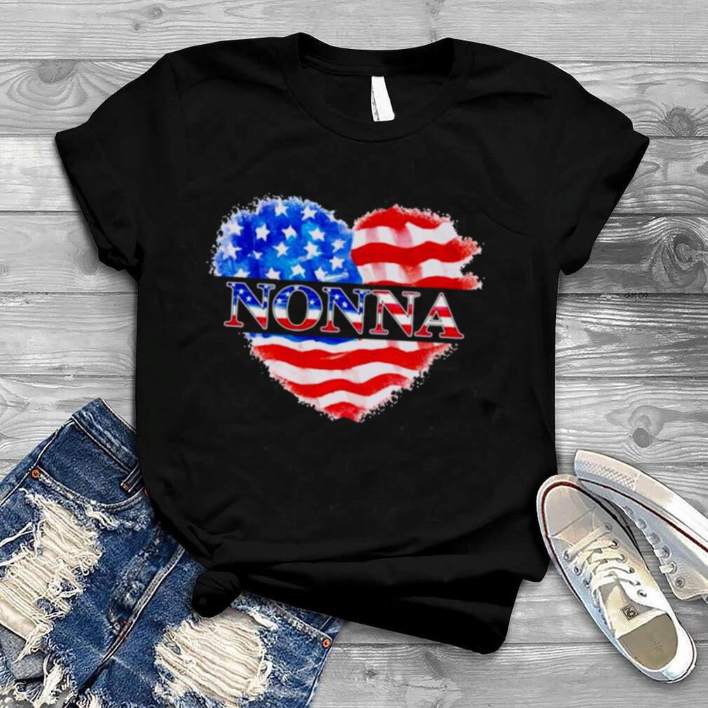 4th Of July Nonna Heart Independence Shirt