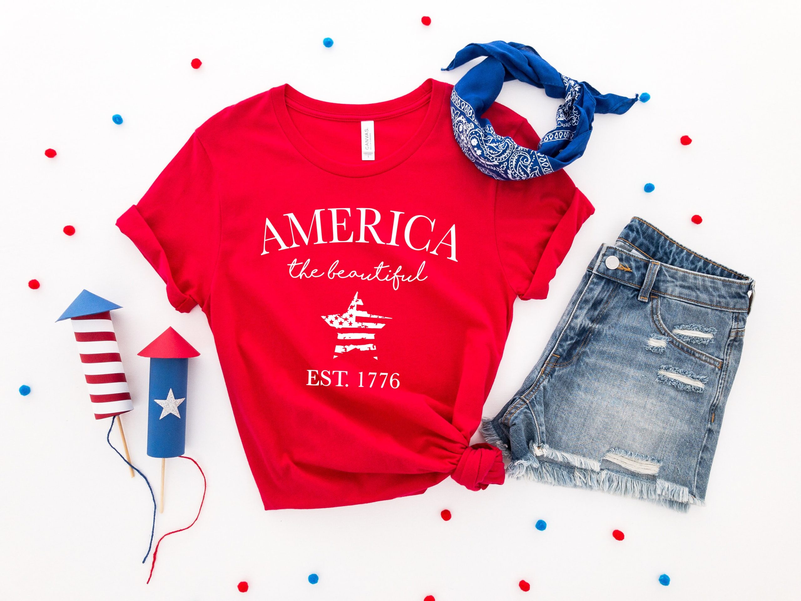 4th Of July Retro America Independence Day Patriotic Unisex T-Shirt
