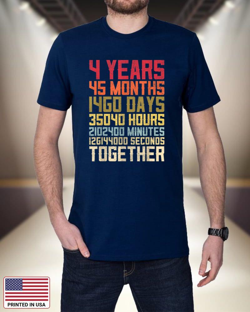 4th Wedding Anniversary Shirts For Married Couples Matching M7AkT
