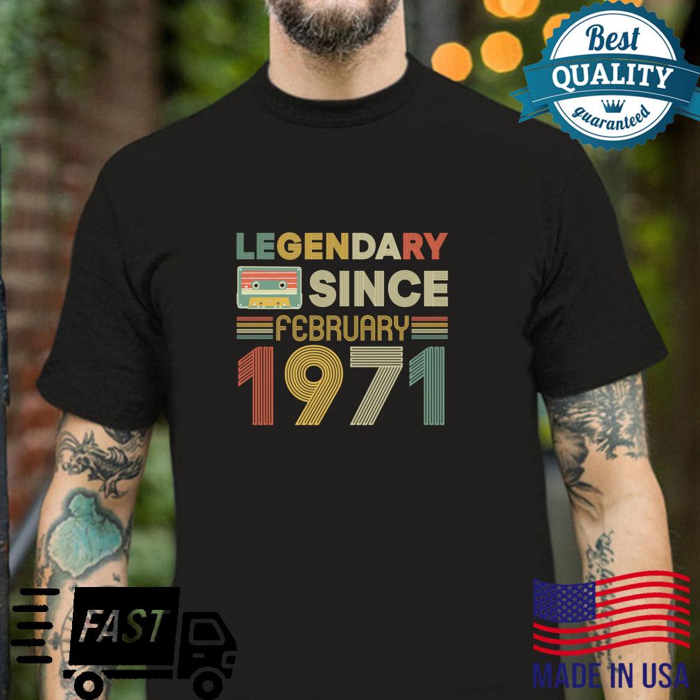 50 Geburtstag 2021 Legendär seit Februar 1971 Langarmshirt Shirt