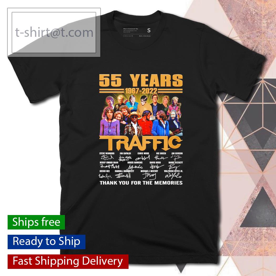 55 years 1967 2022 Traffic thank you for the memories shirt