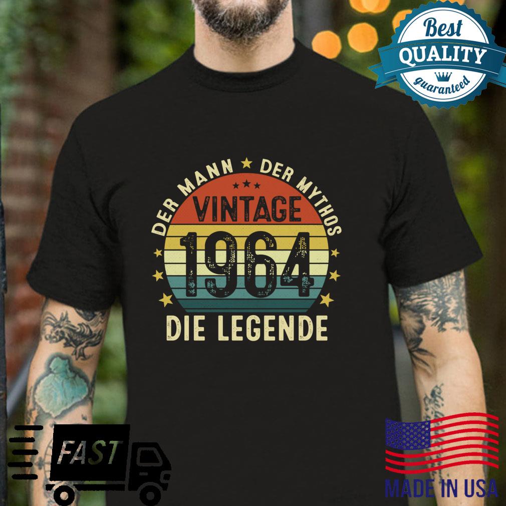 58 Geburtstag Geschenk Mann Mythos Legende Vintage 1964 Langarmshirt Shirt