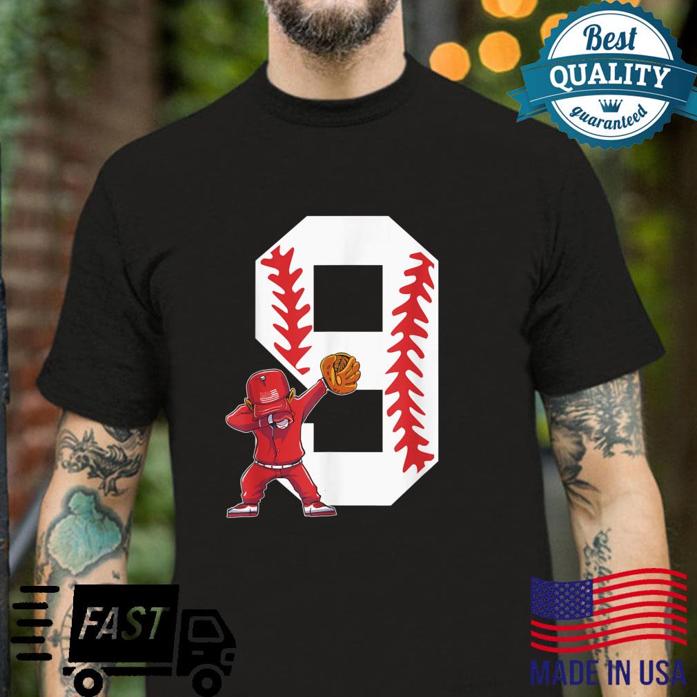 9 Years Old Boy Baseball Player 9th Birthday Shirt