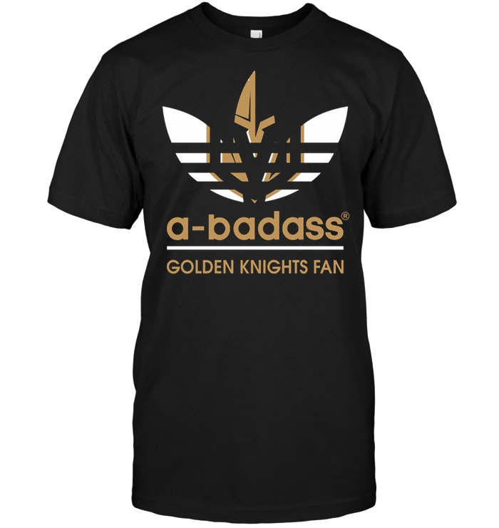 A-badass Vegas Golden Knights Fan x Adidas Logo
