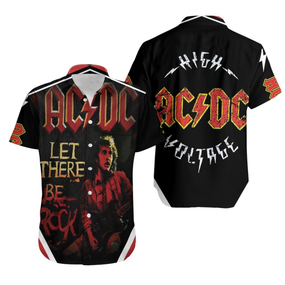 ACDC Angus Young Let There Be Rock Hawaiian Shirt