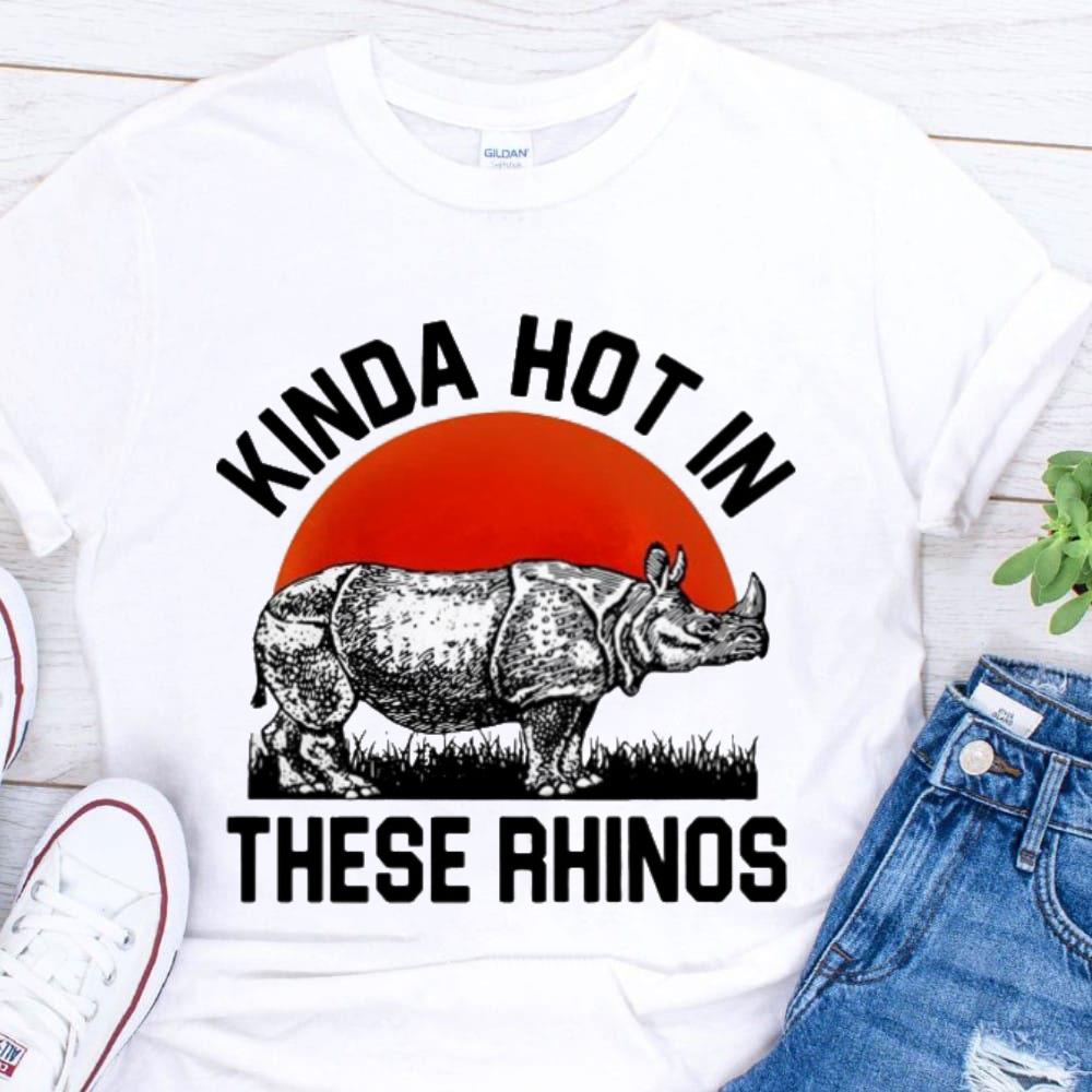 Ace Ventura Kinda Hot In These Rhinos Sunset Shirt