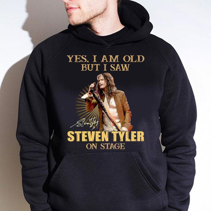 Aerosmith Yes I Am Old But I Saw Steven Tyler On Stage Signature Shirt D98 Hoodie