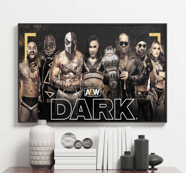 AEW The Dark Order Tag Team Match Poster Canvas
