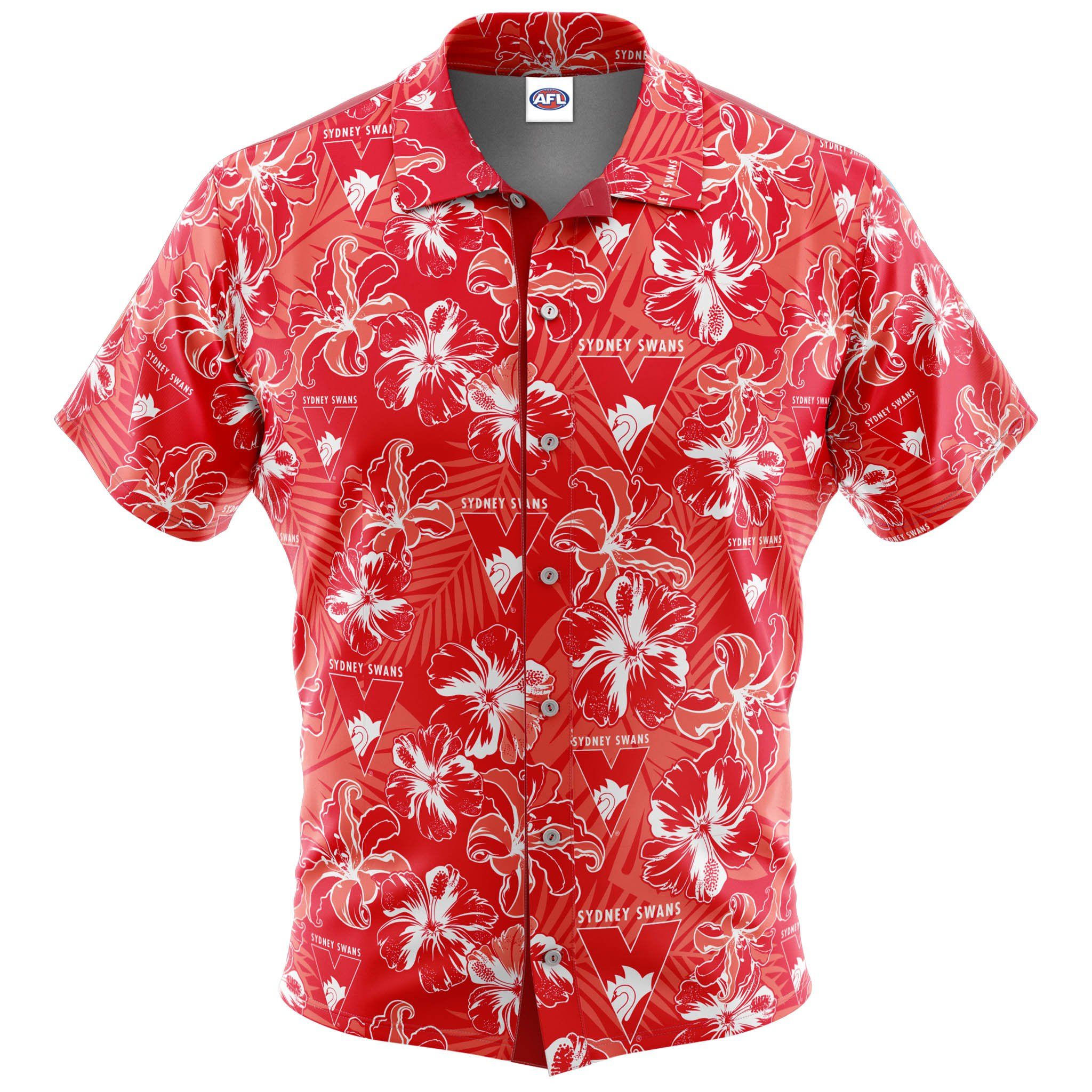 Afl Sydney Swans ‘floral’ Hawaiian Shirt