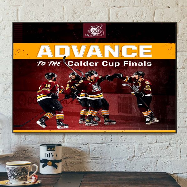 AHL Western Conference Champions Chicago Wolves Champs Advance 2022 Calder Cup Finals Home Decor Poster Canvas