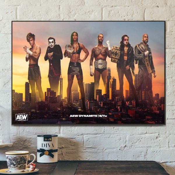 All Elite Wrestling AEW Dynamite The AEW Stars Home Decor Poster Canvas