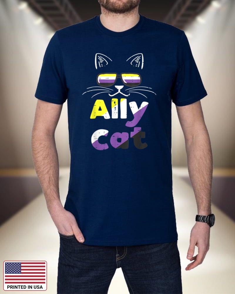 Ally Cat Sunglasses Nonbinary Non Binary Enby Flag LGBTQ XcSrO