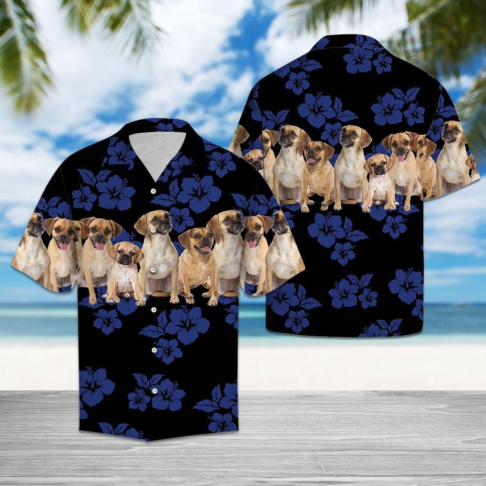 Aloha Shirt Awesome Puggle Tg5721 – Hawaiian Shirt