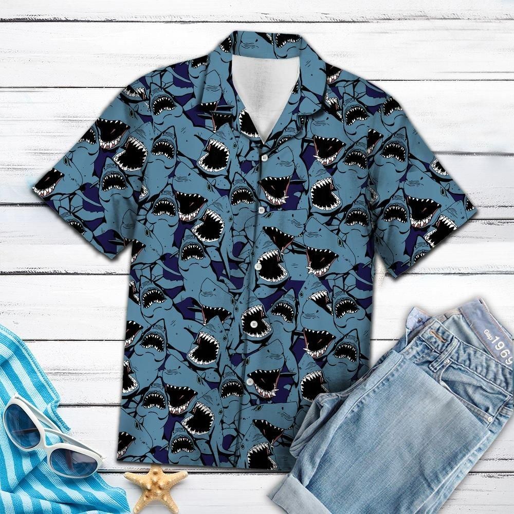 Aloha Shirt Shark Funny Group Ty2007 – Hawaiian Shirt