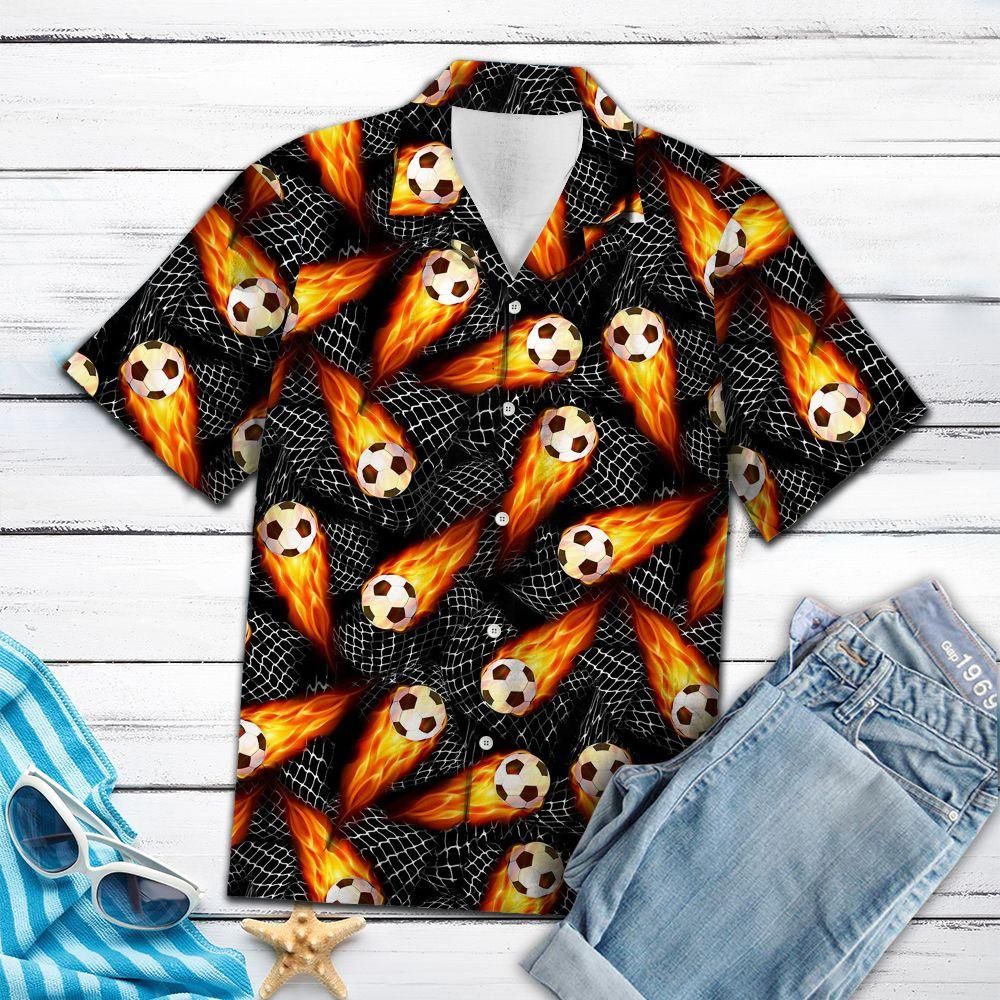 Aloha Shirt Soccer Fire T2007 – Hawaiian Shirt