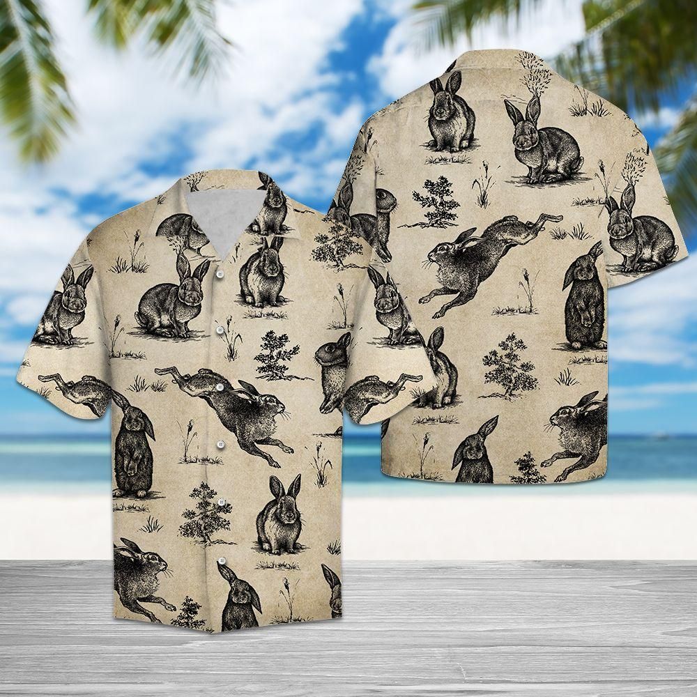 Aloha Shirt Vintage Rabbit G5717 – Hawaiian Shirt