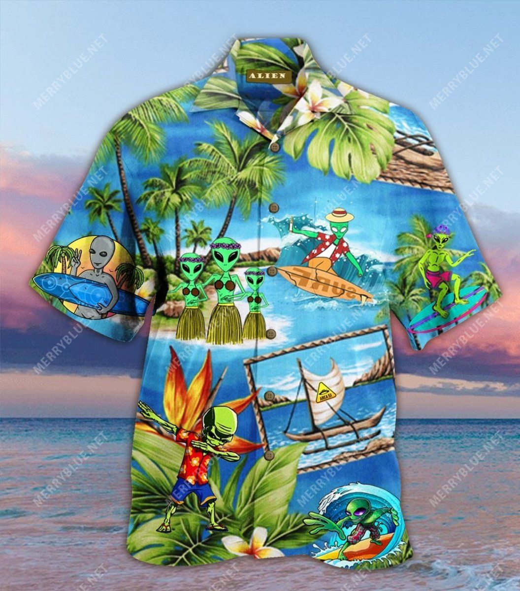 Amazing Alien Unisex Hawaiian Shirt