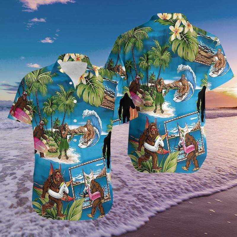 Amazing Bigfoot Christmas Hawaiian Aloha Shirts #DH