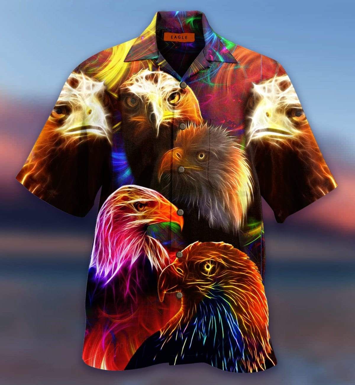 Amazing Colorful Strong Eagle Unisex Hawaiian Aloha Shirts