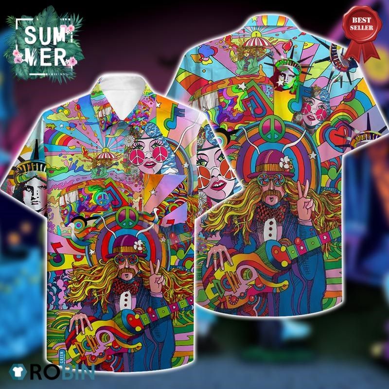 Amazing Hippie All Over Print Aloha Shirt Hawaii Shirt