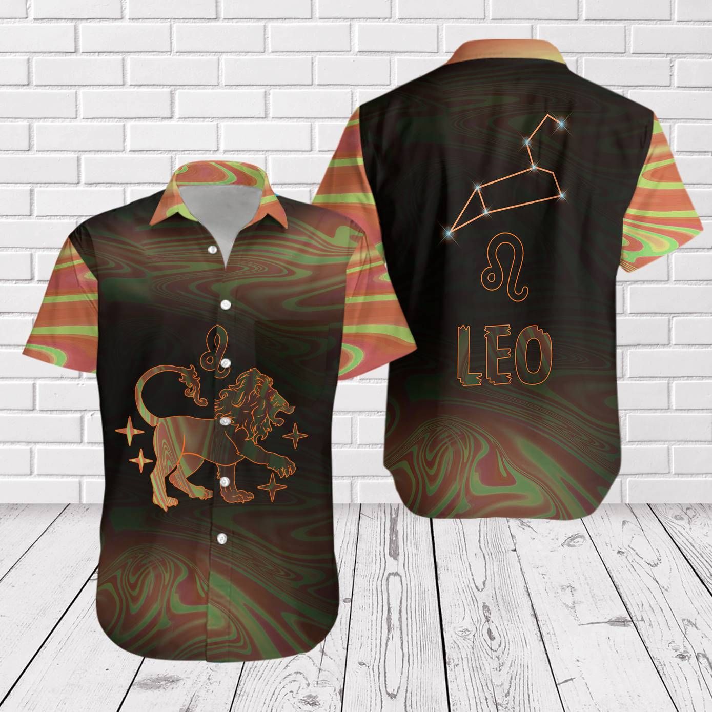 Amazing Leo Horoscope Hawaiian Shirt Zodiac Birthday Gifts Big And Tall Hawaiian Shirts