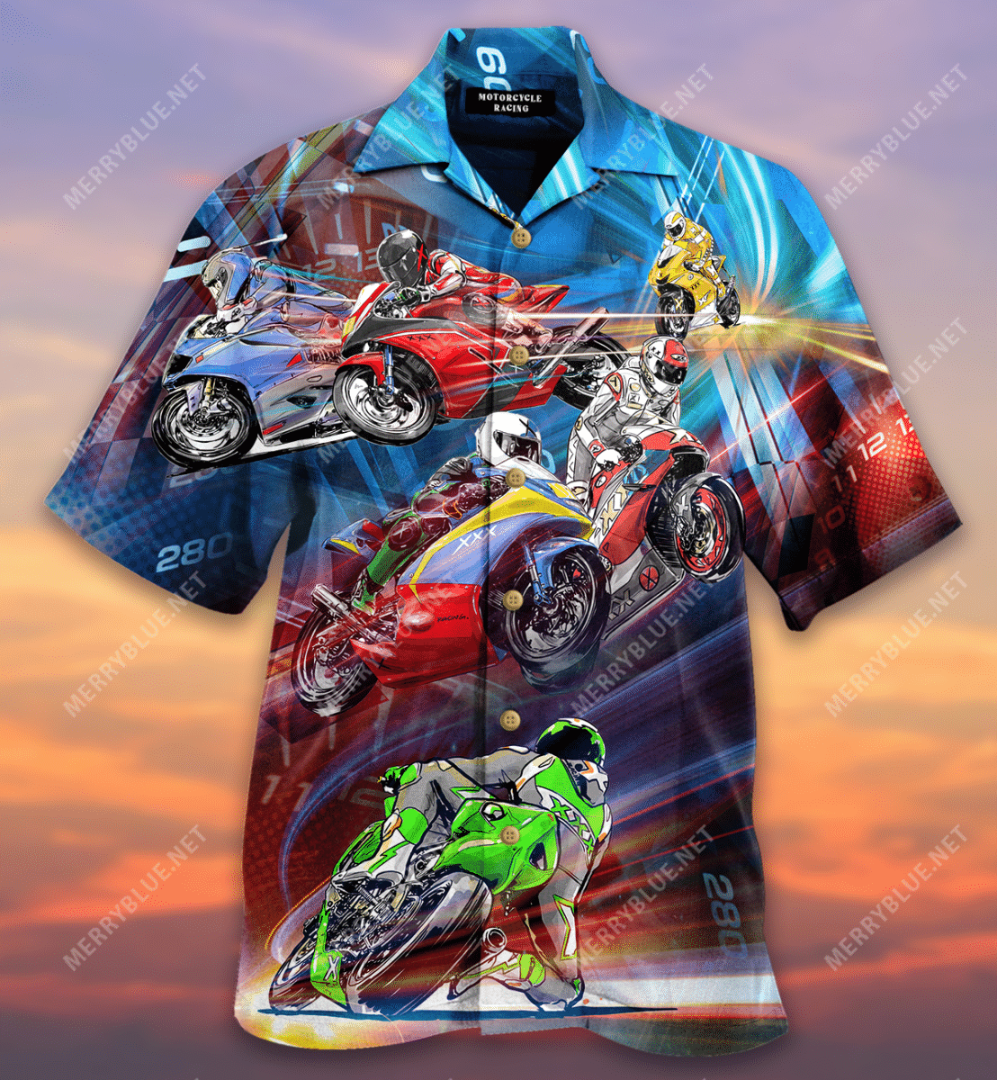 Amazing Motorcycle Racing Hawaiian Shirt