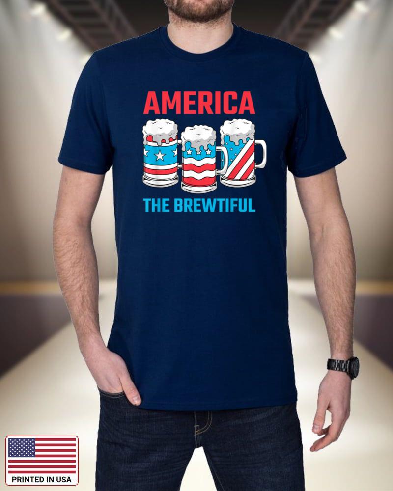 America The Brewtiful Funny July 4th Patriotic BBQ Cookout PWjJS