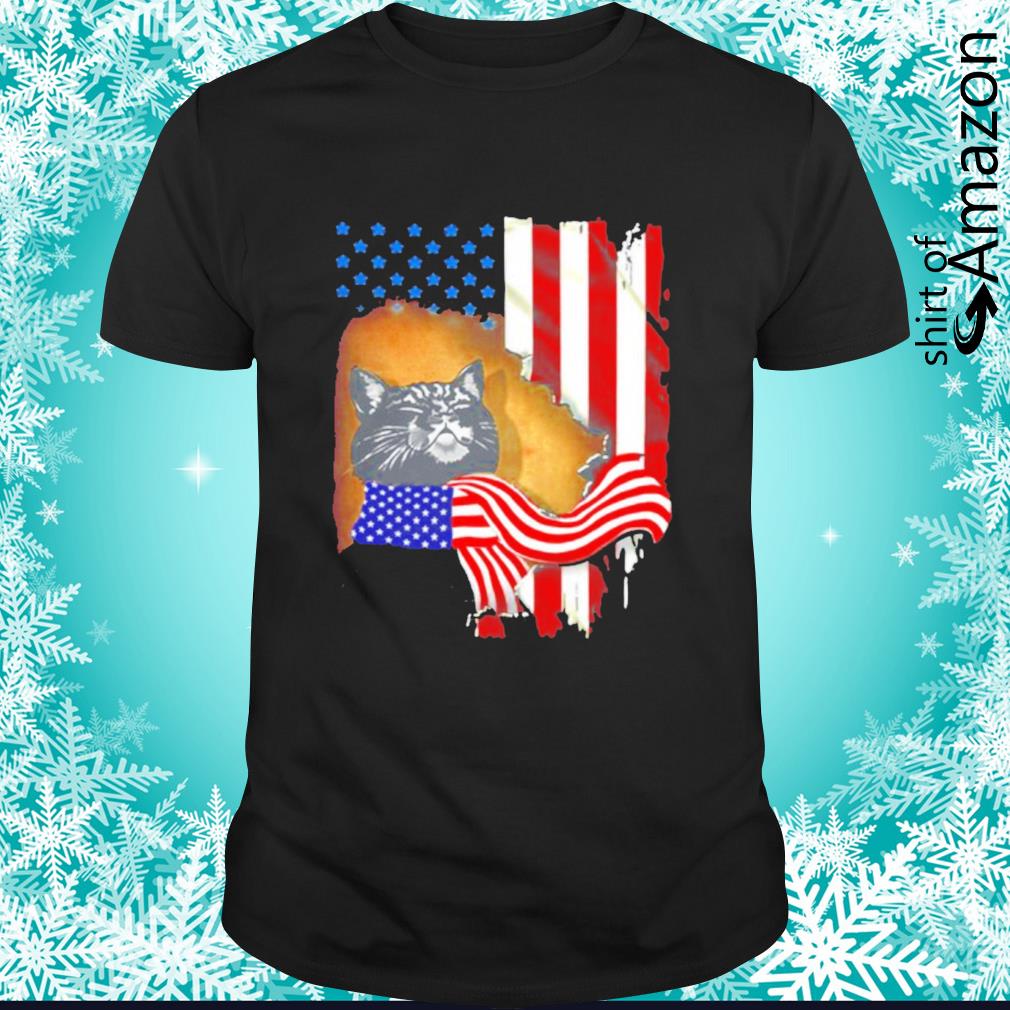 American Flag Black cat Inside shirt